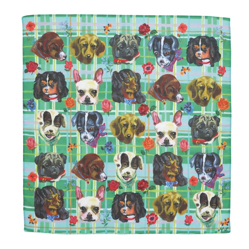 Nathalie Lete ナタリーレテ Handkerchief Dogs-GR